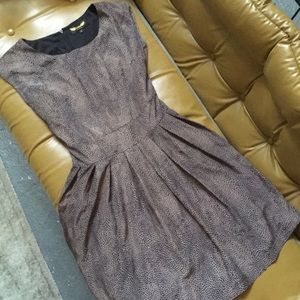 Brown-Black animal print dress